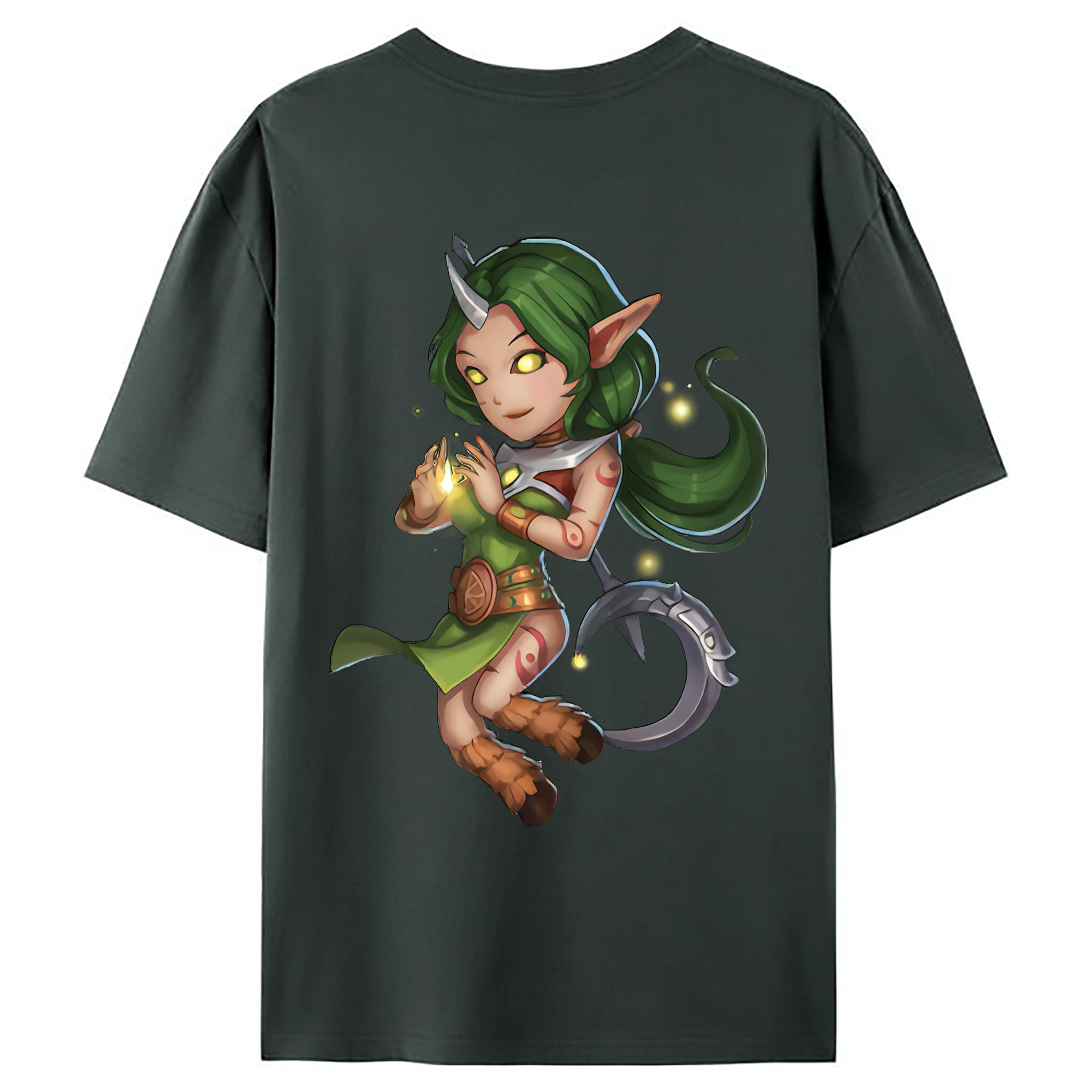 （画像用） リーグ・オブ・レジェンド League of Legends LOL 綿100％ メンズ半袖Tシャツ（バックプリント） 通気性